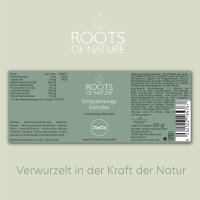 ROOTS OF NATURE Entspannungskomplex Kapseln (60 Stk.) – Kräuterextrakte, Mikronährstoffe, Vitamine, pflanzliches Nahrungsergänzungsmittel, vegan