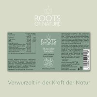 ROOTS OF NATURE Blutzucker Komplex Vitalpilz-Komplex Kapseln (60 Stk.) – Maitake, Pleurotus, Vitamine, Pflanzliches Nahrungsergänzungsmittel