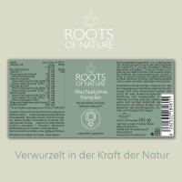 ROOTS OF NATURE Wechseljahre Komplex Vitalpilz-Komplex Kapseln (60 Stk.) – Hericium, Reishi, Maitake, Salbei, Ginseng, Vitamine, pflanzliches Nahrungsergänzungsmittel