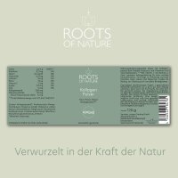 ROOTS OF NATURE Kollagen Pulver (120 g) – Kollagenpeptid, Polyporus, Mikronährstoffe, Nahrungsergänzungsmittel