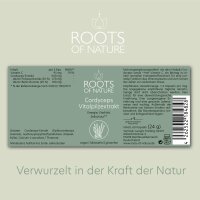 ROOTS OF NATURE Cordyceps Extract Capsules (60 capsules) – Cordyceps, Vitamin C, plant-based dietary supplement, vegan