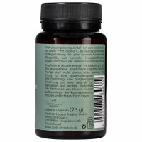 ROOTS OF NATURE Reishi Extrakt Kapseln (60 Stk.) – Reishi, Vitamin C, pflanzliches Nahrungsergänzungsmittel, vegan